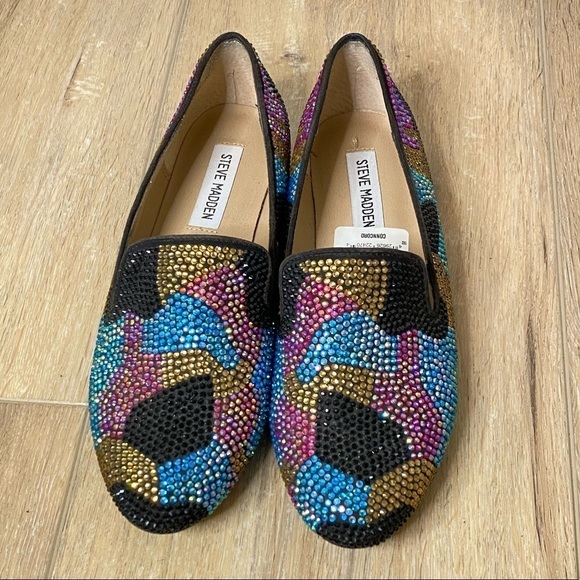 Steve Madden Concord Multi Rhinestone flats Size 7.5 - Picture 4 of 10